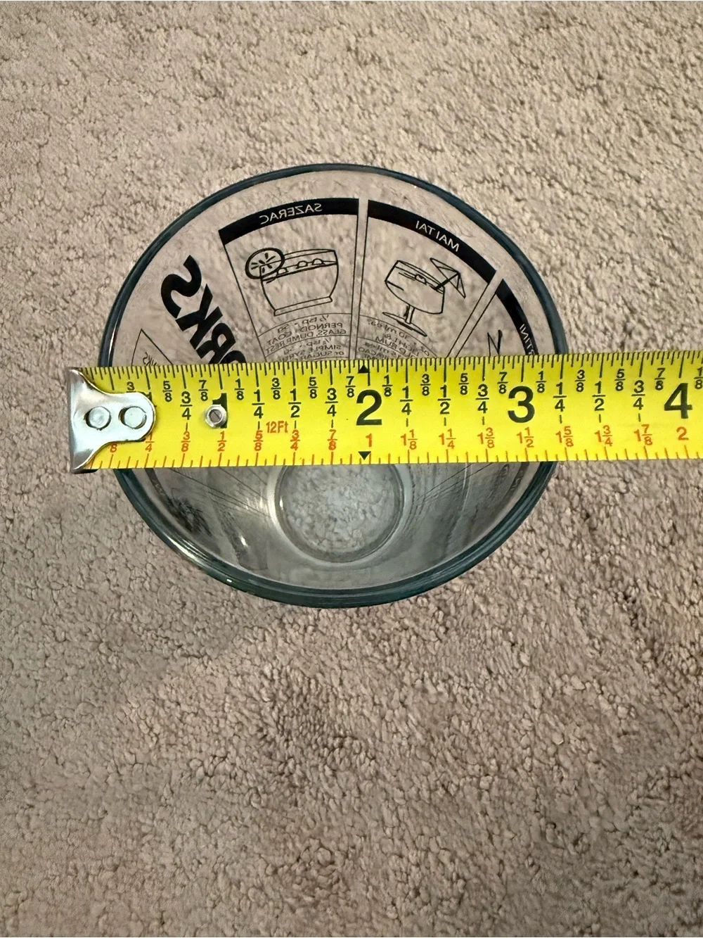 KegWorks | Clear Glass Cocktail Recipe Mixing Glass | 16 Oz